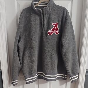 Alabama Gray Fleece Quarter-Zip Pullover